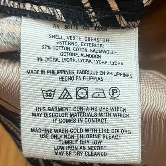 Anthropologie Charlie Trouser Chino Pant Navy Gold Size 4P - Picture 4 of 6